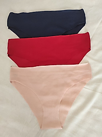 Kadın 3'lü Kombin Lazer Kesim Külot