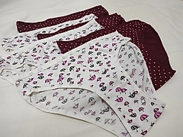 6'lı Renkli Pamuklu Bikini Külot Karışık Paket